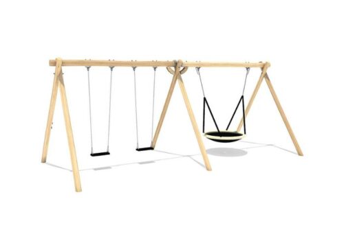 Gunga, trippelgunga, gungställning, lekredskap, lekpark, haple